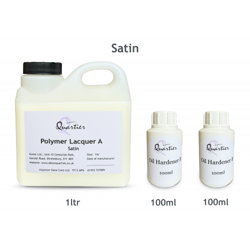 AboutQuartier Polymer Lacquer 2K Satin 1ltr + Hardener 200ml  380.0103.1200 (DC)